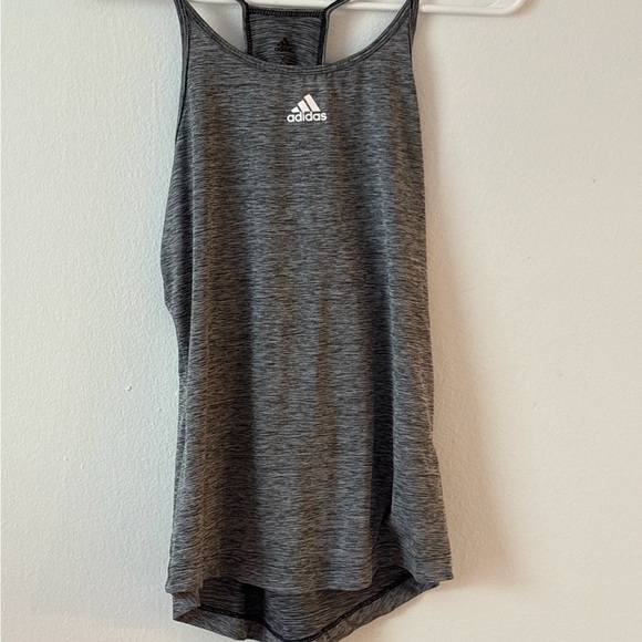 Adidas Women's Heathered Gray Tank Top - Picture 1 of 2